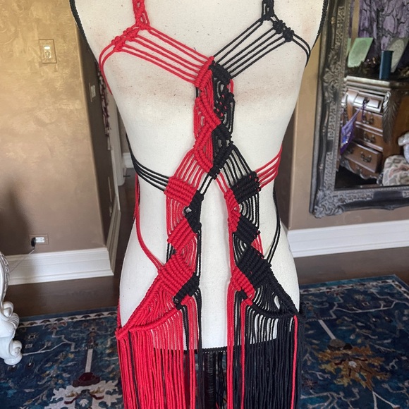 Original GoodVibeGoda Handmade Macramé Rope Dress - Picture 6 of 16